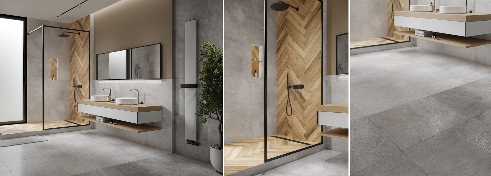 Minimalistyczna łazienka z kolekcją Baltimore